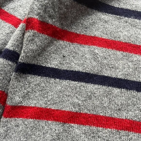 Grey Blue And Red Striped 346 Brooks Brothers Men's XL sweater - Picture 6 of 7